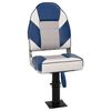 vidaXL 2 Piece Foldable Boat Seat Set High Backrest