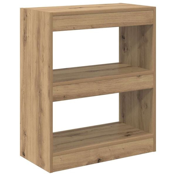 vidaXL Book Cabinet Artisan Oak 60 x 30 x 72 cm Engineered Wood