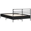 vidaXL Bed Frame without Mattress Black 120x190 cm Small Double