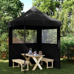 vidaXL Party Tent Black Oxford Fabric