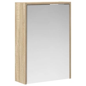 vidaXL Bathroom Mirror Cabinet with Shelf Sonoma Oak 43 x 16 x 62.5 cm