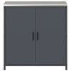 vidaXL Kitchen Storage with Shelf Anthracite 90 x 50 x 92 cm Steel