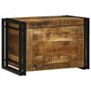 vidaXL Storage Box Brown and Black 60 x 40 x 41 cm Solid Mango Wood