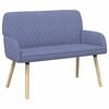 vidaXL 2 Seater Sofa with Solid Wood Legs 2-Seater Jeans Blue