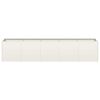 vidaXL Planter White 200x40x40 cm Cold-rolled Steel