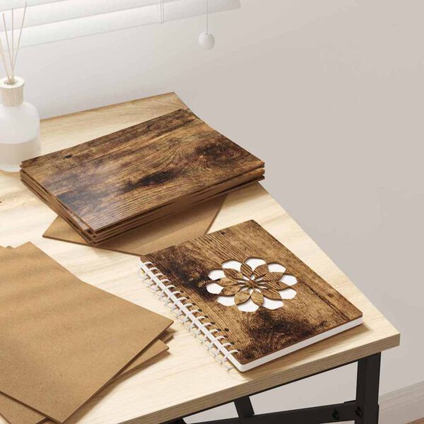 vidaXL Decor Panels 12 pcs Smoked Oak 21 x 30 x 0.27 cm