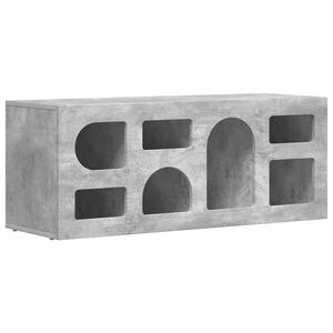 vidaXL TV Cabinet Concrete Grey 100 x 35 x 40 cm Engineered Wood