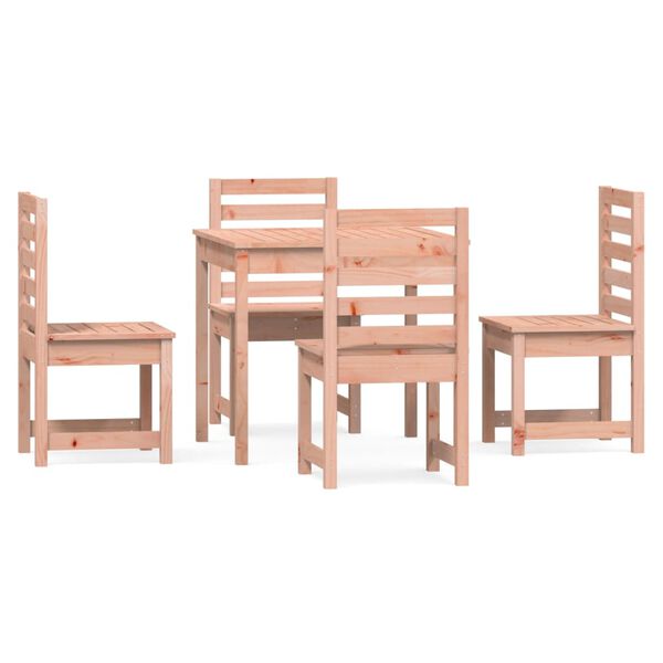 vidaXL 5 Piece Garden Dining Set Solid Wood Douglas
