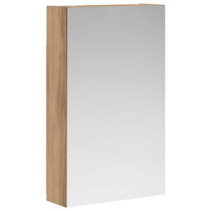 vidaXL Bathroom Mirror Cabinet Artisan Oak 30 x 10.5 x 50 cm