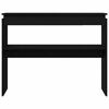vidaXL Console Table Black Oak 80 x 30 x 102 cm Engineered Wood