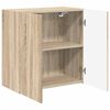vidaXL TV Wall Cabinet Sonoma Oak 59.5 x 31 x 60 cm Engineered Wood