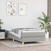 vidaXL Box Spring Bed Frame Light Grey Single Fabric (UK/IE/FI/NO only)