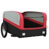 vidaXL Bike Trailer Black and Red 45 kg Iron
