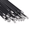 vidaXL Cable Tie 250 pcs 4.6 x 400 mm Black