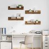 vidaXL Wall Shelves 4 pcs Old Wood 80 x 11.5 x 18 cm Engineered Wood