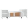 vidaXL TV Cabinet High Gloss White 160x35x55 cm Engineered Wood