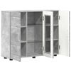 vidaXL Wooden Cabinet with Storage Concrete Grey 88.5 x 30.5 x 73 cm