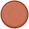 vidaXL Round Flower Tray 6 pcs Brick Red &Oslash; 27 x 2.5 cm Plastic