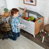 KidKraft Kid Toy Box Mid-Century Modern Grey 73.99x46x55.88 cm