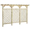 vidaXL Garden Lattice Fence with Pergola Top 300x50x200 cm Impregnated Pinewood