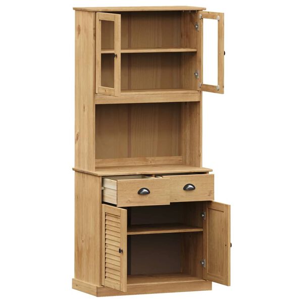 vidaXL Highboard VIGO 78x40x175 cm Solid Wood Pine