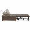 vidaXL Sofa Bed Dark grey 67 x 194 x 38 cm Faux suede leather