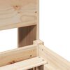 vidaXL Bookcase Bed without Mattress 140x200 cm Solid Wood Pine