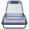 vidaXL Folding Sun Lounger Folding 2 pcs Navy Blue 182 x 55 x 85.5 cm