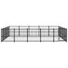 vidaXL Outdoor Dog Kennel Steel 18.82 m&sup2;