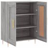 vidaXL Sideboard Grey Sonoma 69.5x34x90 cm Engineered Wood