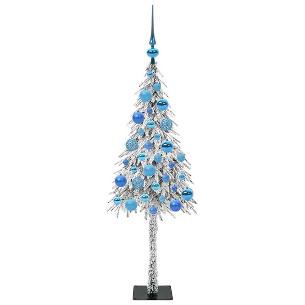 vidaXL Christmas Tree with 150 LEDs White 120 cm PE and Steel