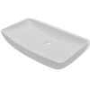 vidaXL Bathroom Basin with Mixer Tap Ceramic Rectangular White