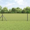 vidaXL Welded Wire Fence Grey 0.4 x 10 m Steel