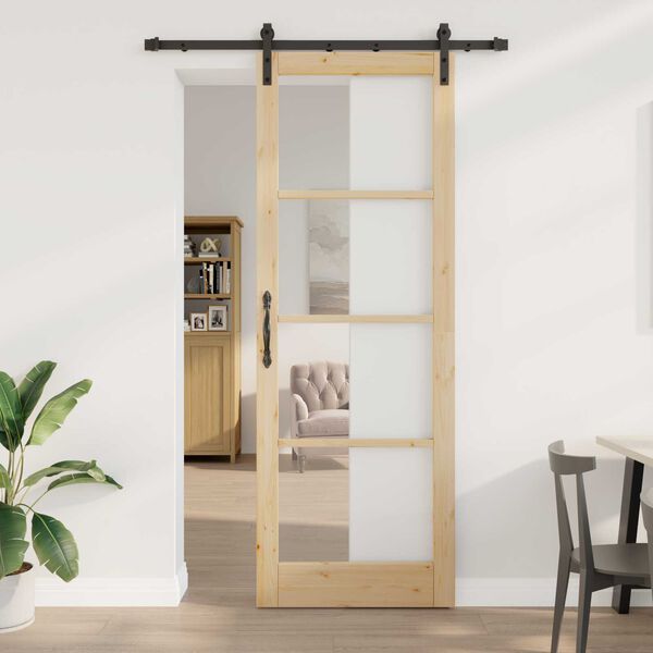 vidaXL Sliding Door ORKDAL Natural 83 x 232 cm
