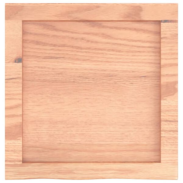 vidaXL Bathroom Countertop Light Brown 40x40x(2-6) cm Treated Solid Wood