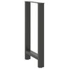 vidaXL Bar Table Legs Anthracite 2 pcs 50x(90-91) cm Steel