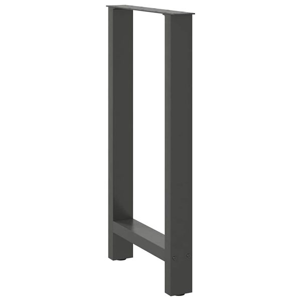 vidaXL Bar Table Legs Anthracite 2 pcs 50x(90-91) cm Steel