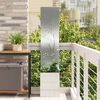 vidaXL Garden Privacy Screen Silver 32 x 140 cm Galvanised steel