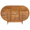 vidaXL Garden Table 160x85x75 cm Solid Acacia Wood