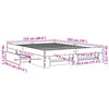 vidaXL Bed Frame without Mattress White 120x190 cm Small Double Engineered Wood