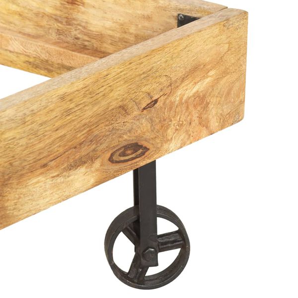 vidaXL Bed Frame without Mattress Solid Mango Wood 180x200 cm Super King