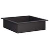 vidaXL Fire Pit Ring Black 90 x 90 x 25 cm Steel