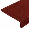 vidaXL Stair Mats Self-adhesive 20 pcs 65x21x4 cm Bordeaux Red Rectangular Edge