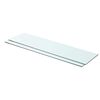 vidaXL Shelves 2 pcs Panel Glass Clear 80x20 cm