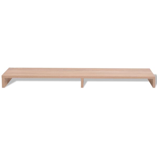 vidaXL Monitor Stand Engineered Wood 110x23.5x9 cm Beige