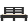 vidaXL Bed Frame without Mattress Black 135x190 cm Double