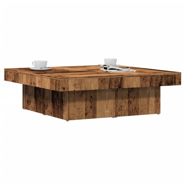 vidaXL Coffee Table Old Wood 90x90x28 cm Engineered Wood