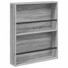 vidaXL Magazine Rack 2 pcs Grey Sonoma 60 x 12 x 70 cm Engineered Wood