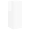 vidaXL TV Wall Cabinet Set 4 pcs High Gloss White Engineered Wood