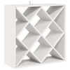 vidaXL Wine Rack 2 pcs White 62 x 25 x 62 cm Solid Pine Wood